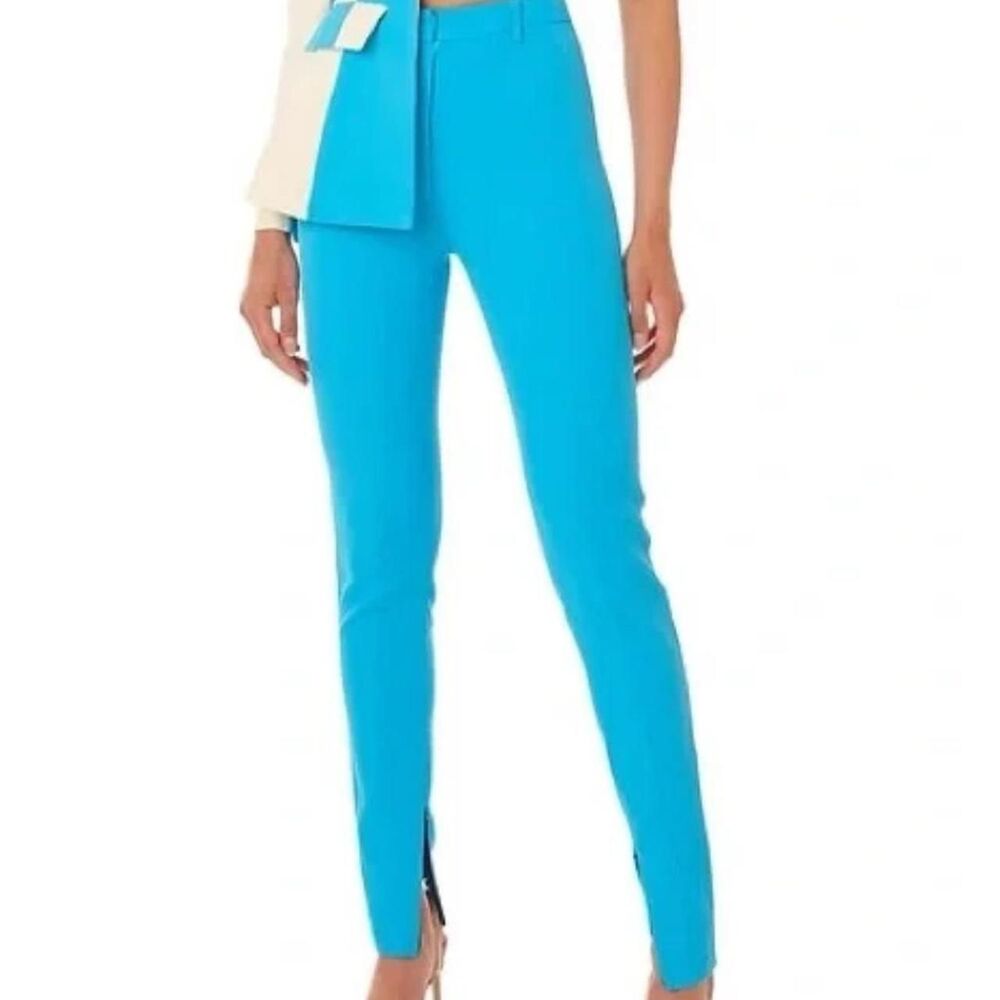 Eliya The Label Quinn Pants XS High-Waisted Slim Zip Leg Statement Pants